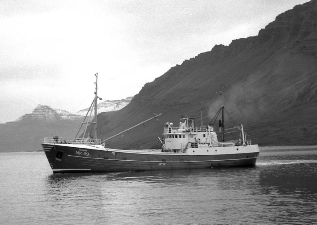 Birtingur NK lagði stund á togveiðar og síldveiðar í Norðursjó árið 1969. Ljósm. Guðmundur Sveinsson