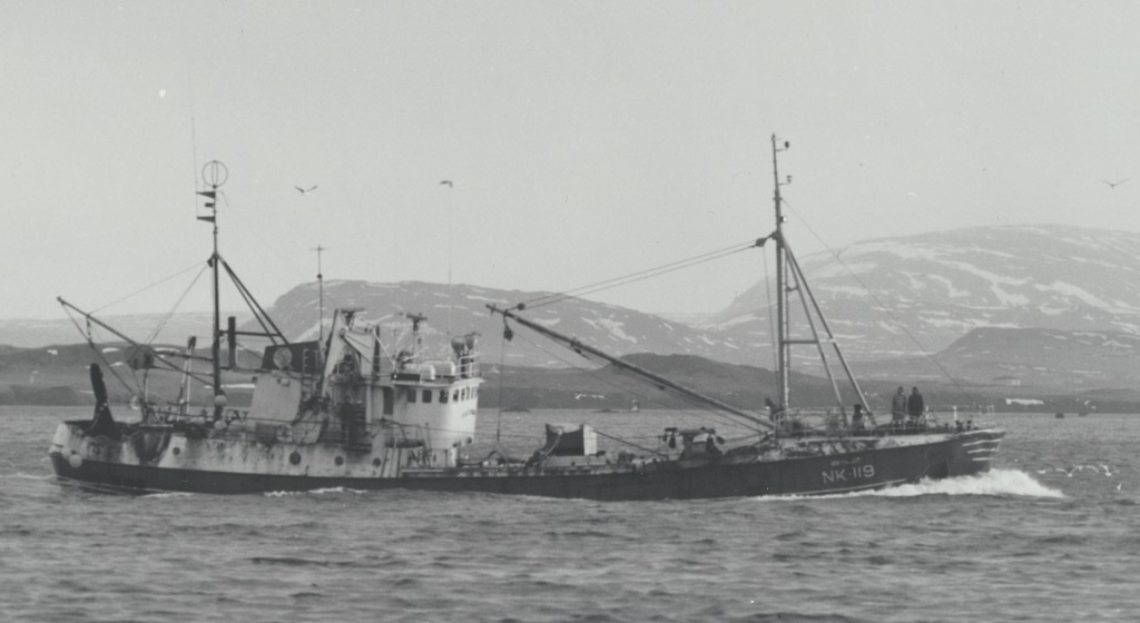 Birtingur NK var eitt Síldarvinnsluskipanna sem lagði stund á loðnuveiðar árið 1970. Ljósm. Snorri Snorrason